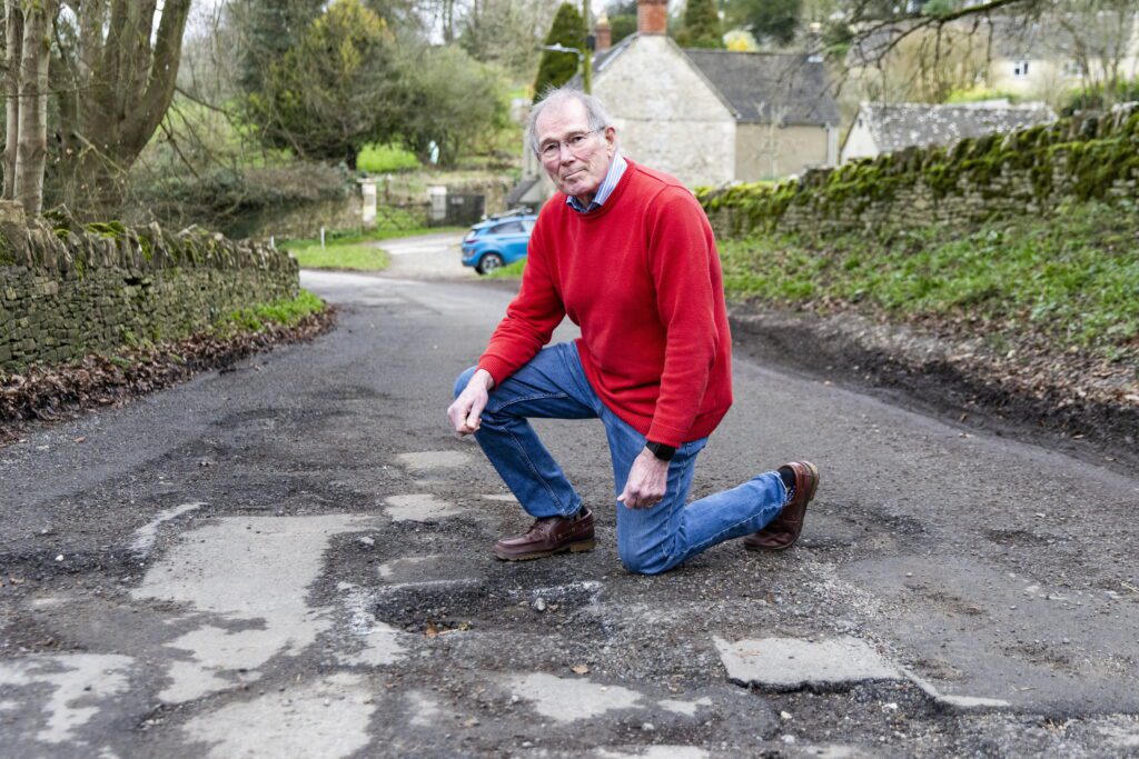 Is this Britain’s most potholed road? One street has 150