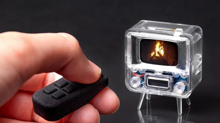 The world's smallest working TV can easily fit in the palm of your hand
