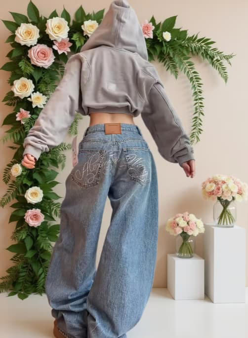 Women's denim jeans on Temu in the UK