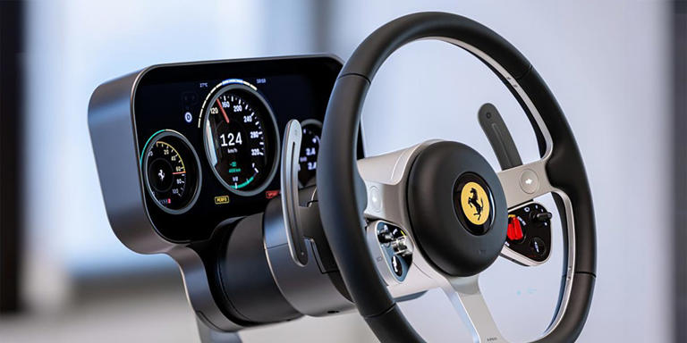 The all-electric Ferrari Luce’s interior goes full future, from billet ...
