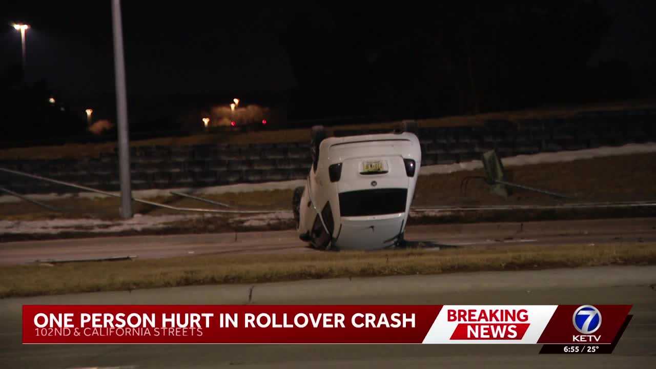 Person seriously injured after rollover crash