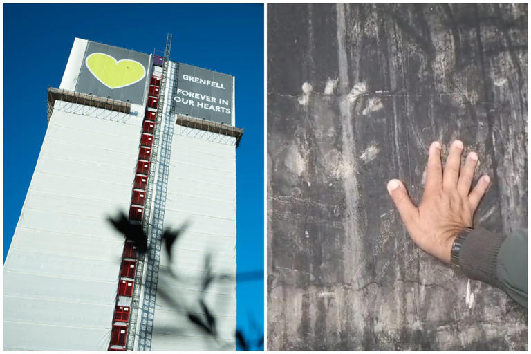 Grenfell families launch legal fight to save haunting handprint wall