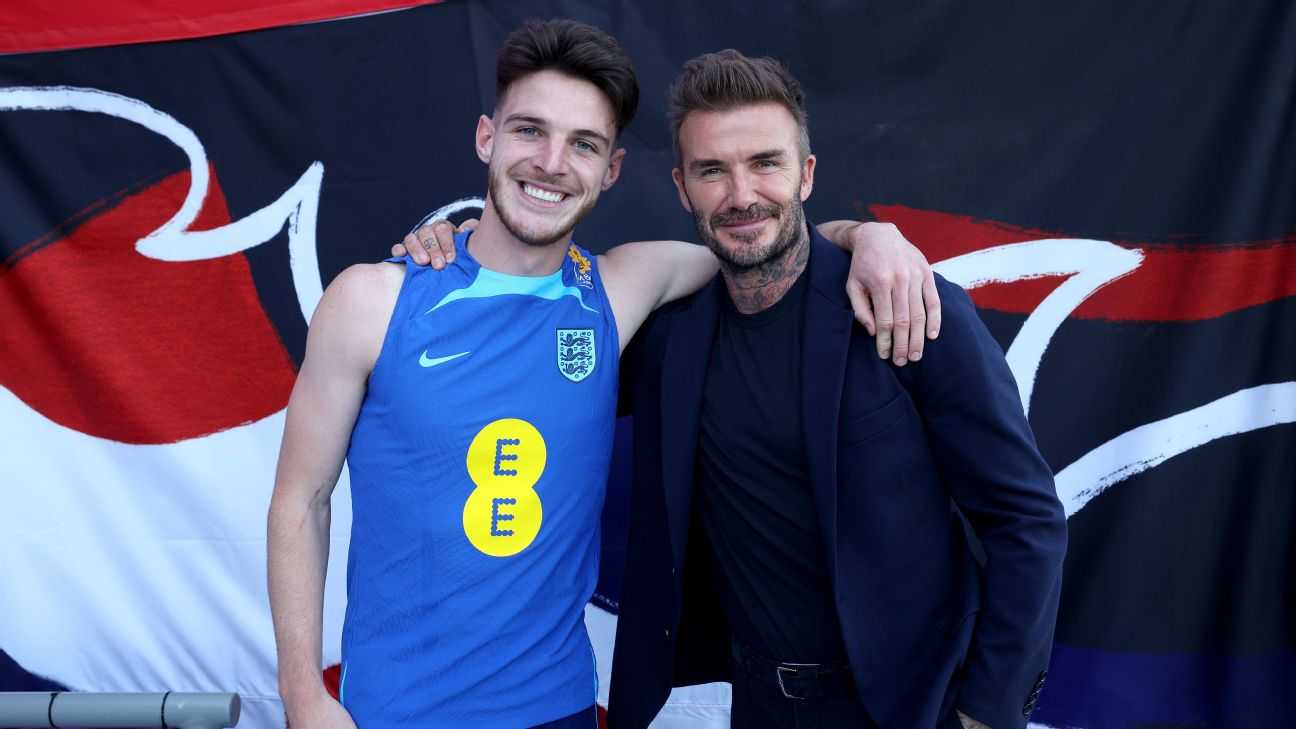 Declan Rice reveals David Beckham DM after Real Madrid free-kicks