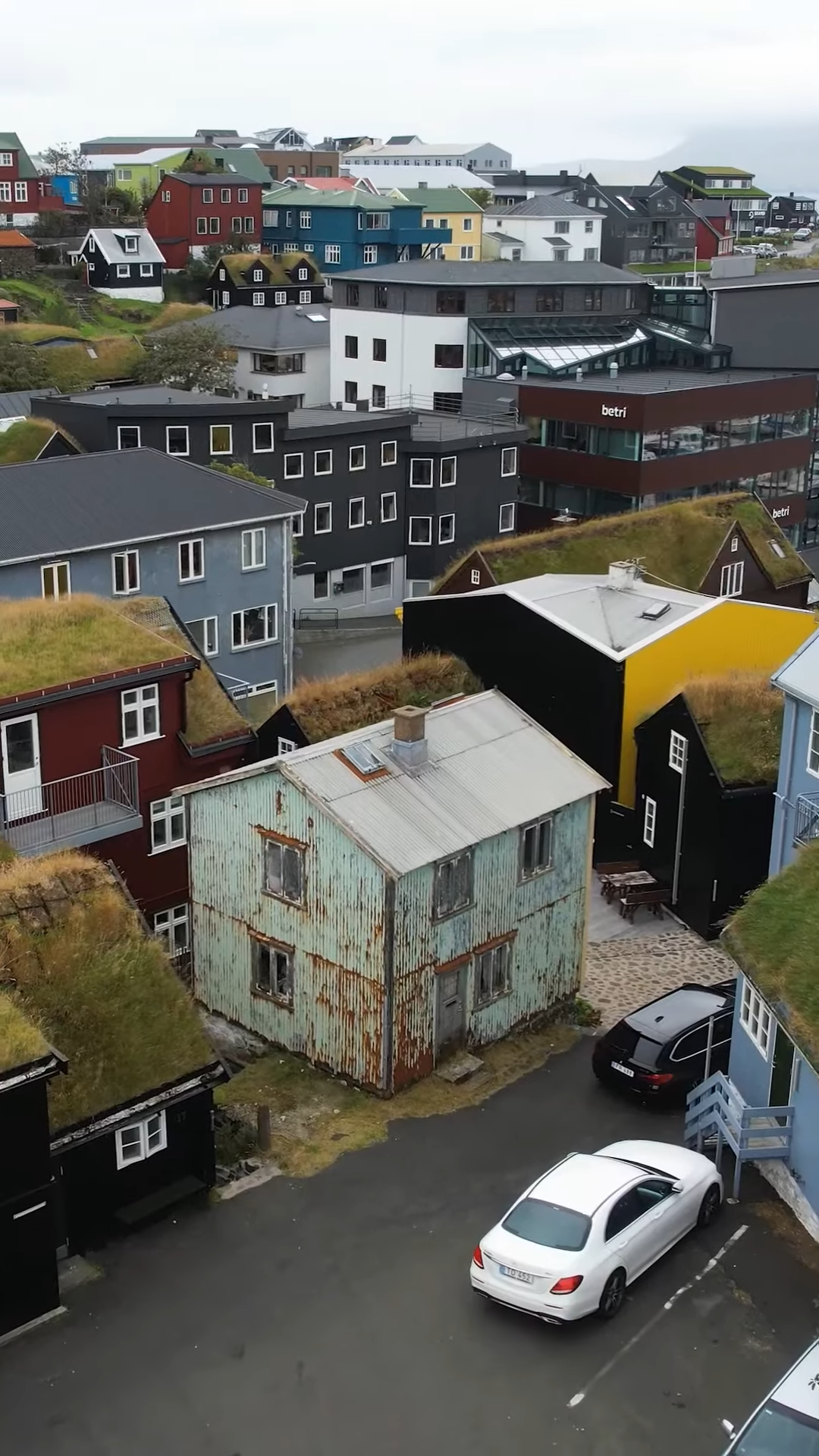 The abandoned house of the lonely fisherman in the Faroe Islands