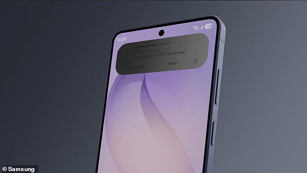 Screen snoopers beware! Samsung's new phone has a built-in privacy ...