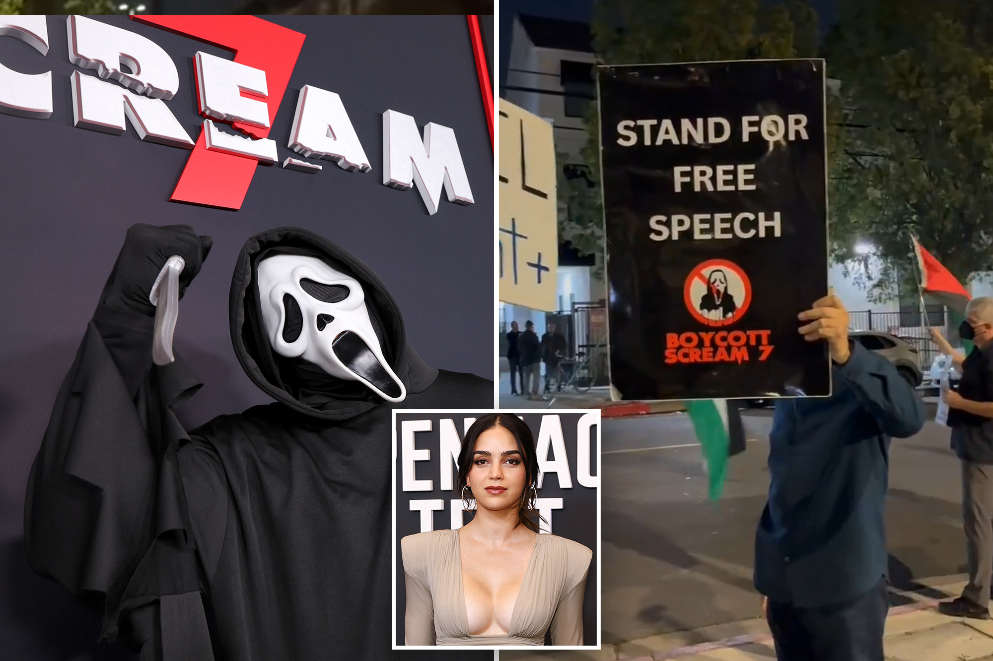 ‘Scream 7’ premiere crashed by angry anti-Israel protesters at ...