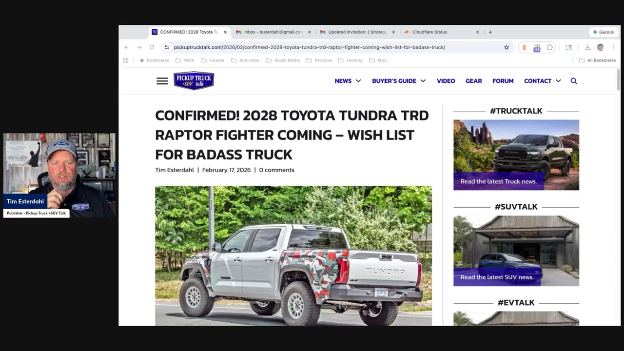 2028 Toyota Tundra TRD Raptor fighter coming – wish list for badass truck