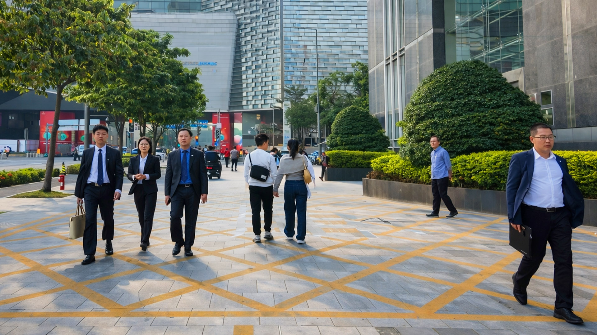 The Evening Flow of Workers China