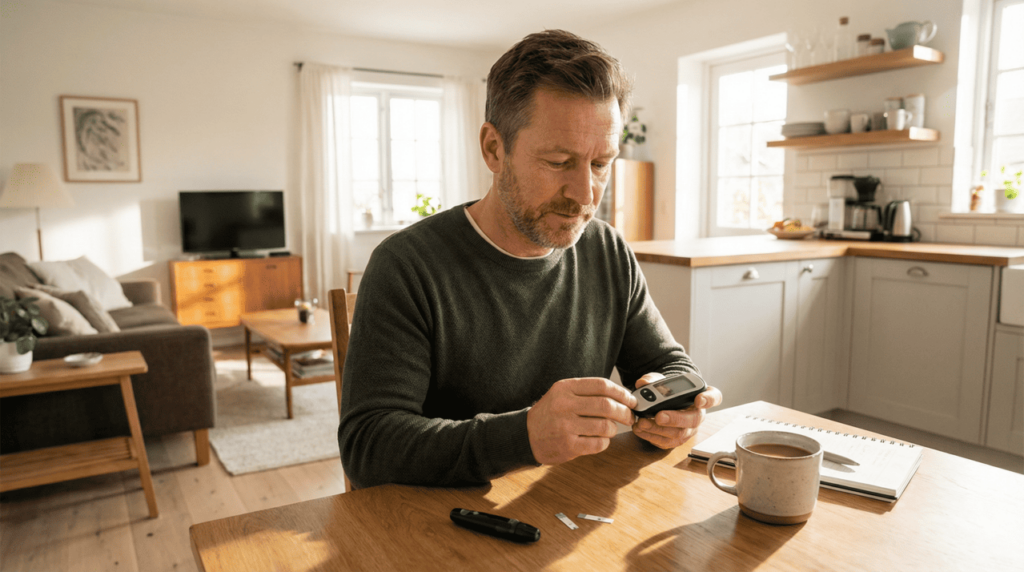 Consumir com moderação, sem açúcar e com monitoramento da glicose torna o café mais seguro na rotina.