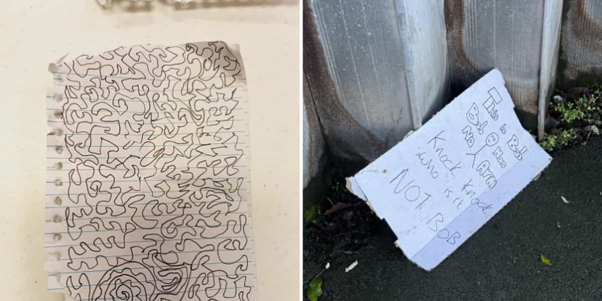 Strange pieces of paper people found