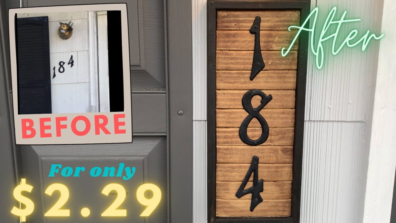 How to make custom house numbers at home