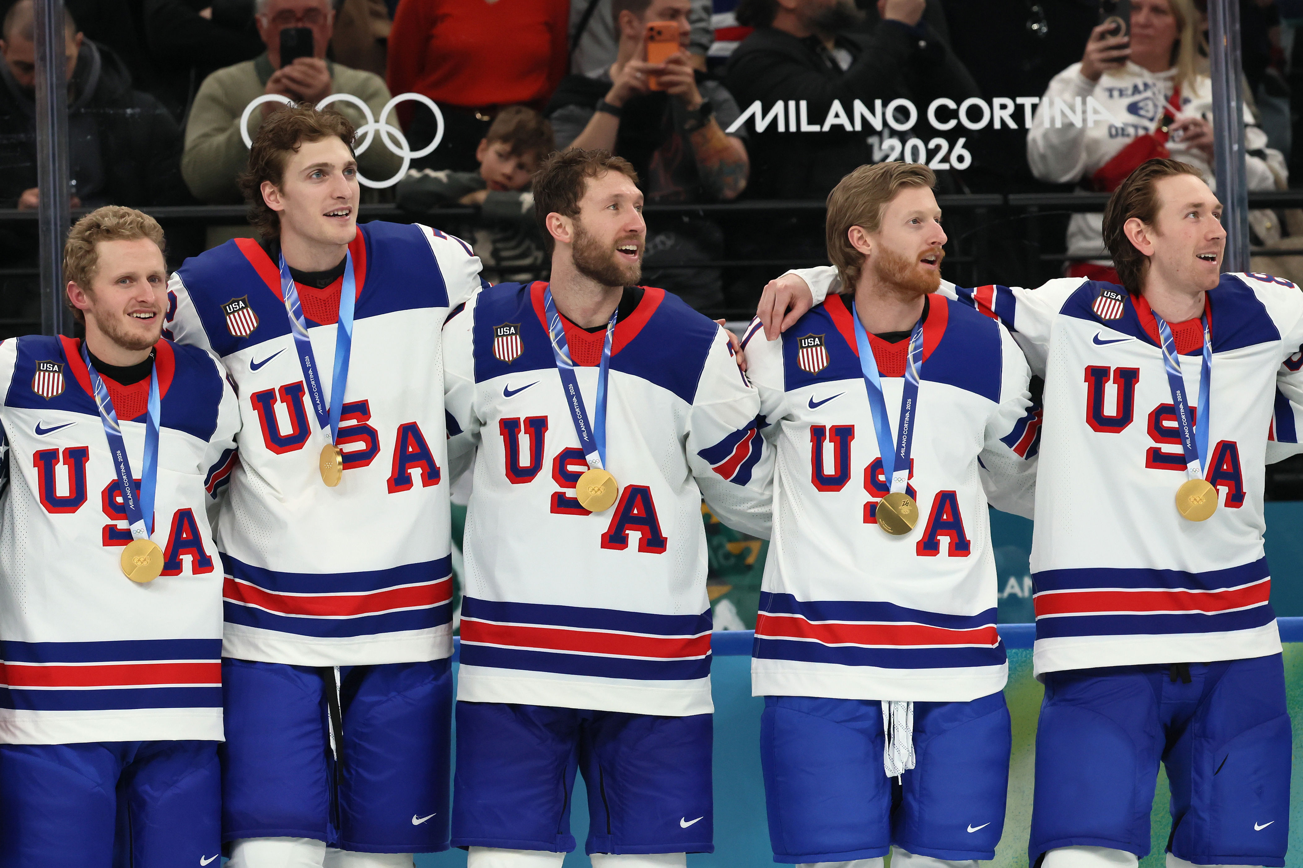 There were 5 US men's hockey players who didn't go to the White House ...