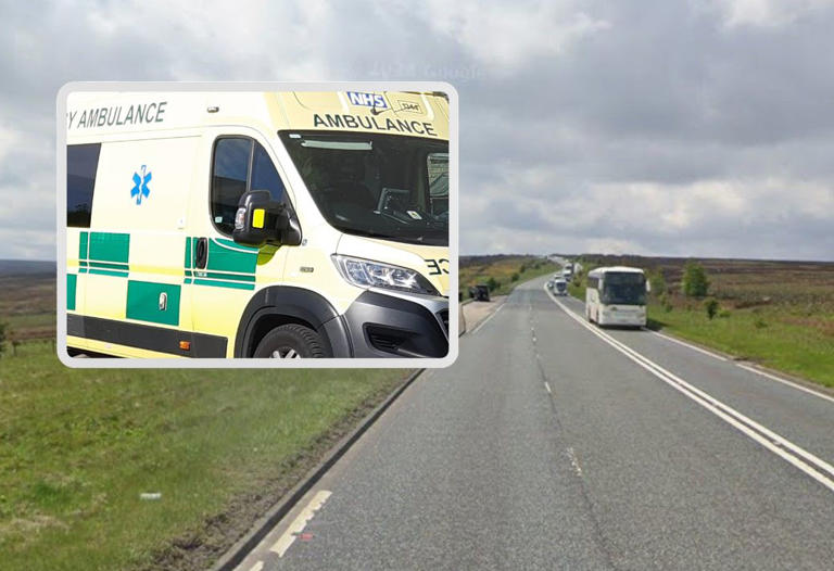 One taken to hospital after lorry and car crash on Woodhead Pass ...