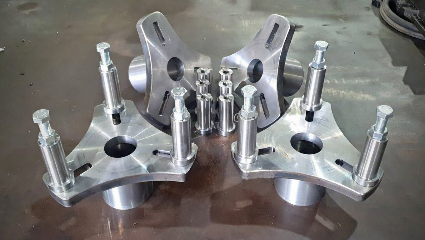 Machining custom mounts for line boring machine