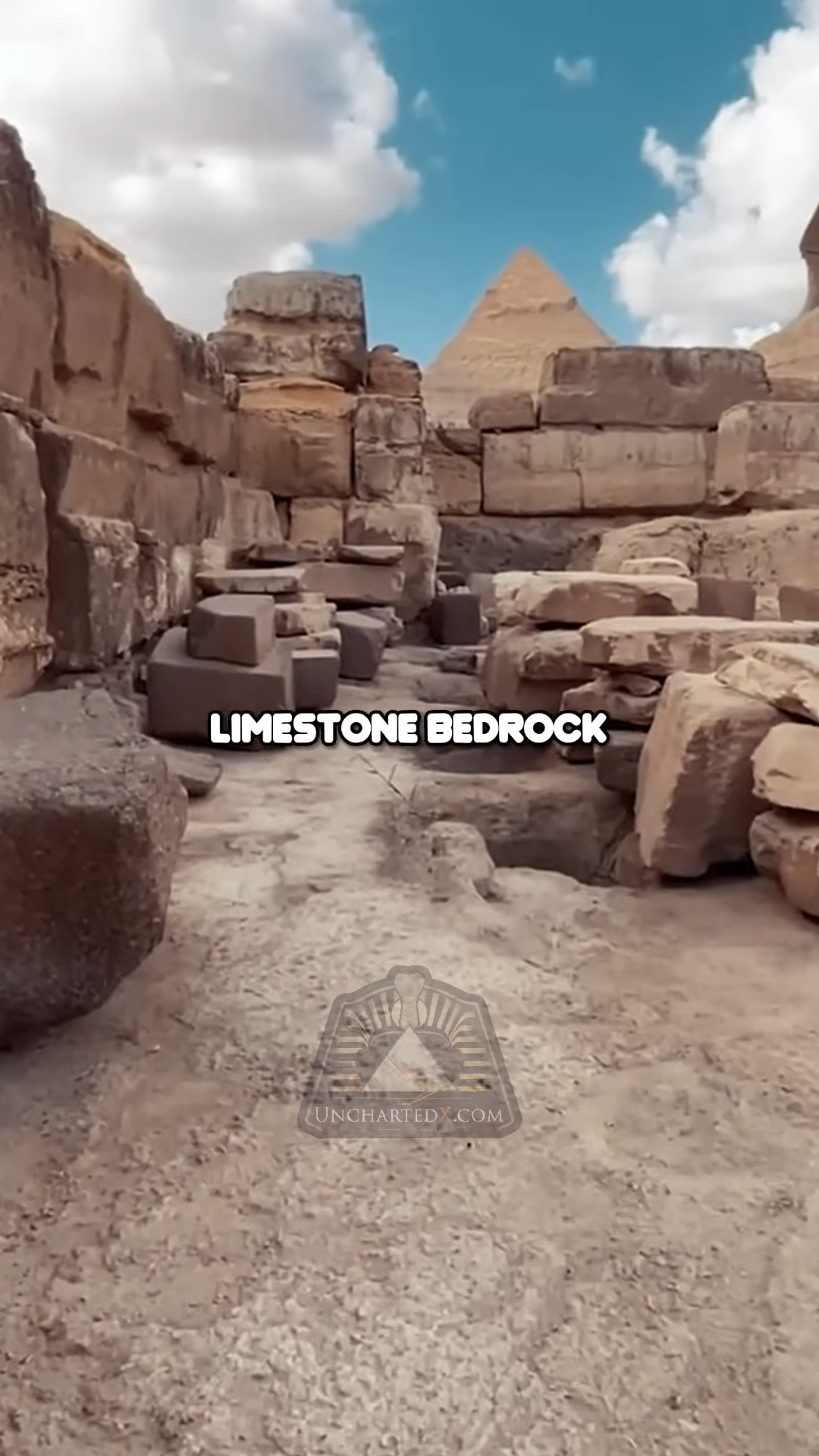 Bedrock nubs and other features inside the amazing Sphinx temple of ...