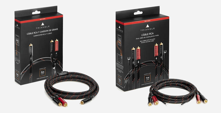 Triangle RCA et RCA Y, nouveaux câbles audio bien pratiques