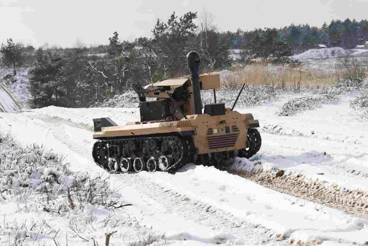 Tyrkiet viser den bevæbnede robot ASLAN under NATO-øvelse i Tyskland