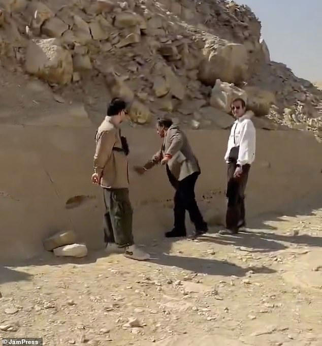Tour guide arrested for defacing 4,000-year-old pyramid in Egypt