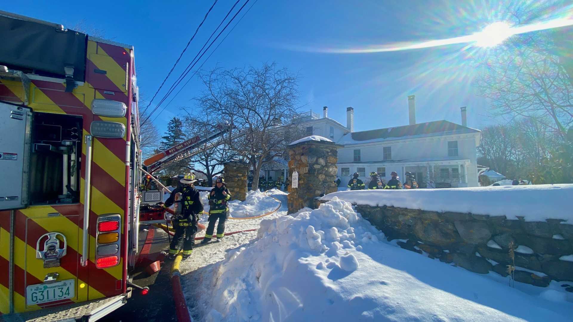 Fire rips through historic home in Rye where FDR once stayed