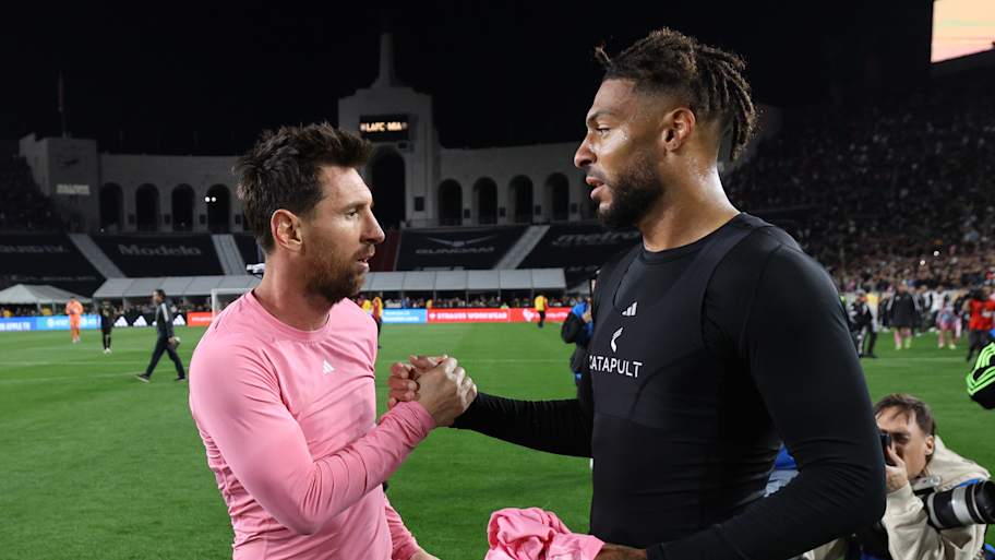 Lionel Messi (left) and Denis Bouanga could have been teammates in another world. | Kevork Djansezian/Getty Images