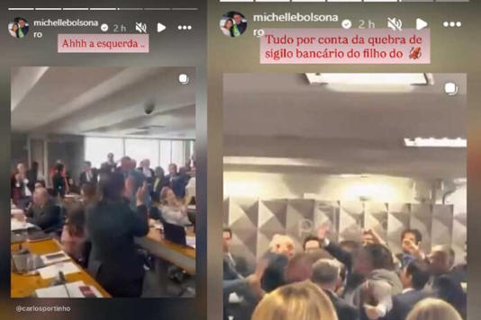 Michelle reage após confusão na CPMI O INSS (Imagem/Reprodução/Instagram)