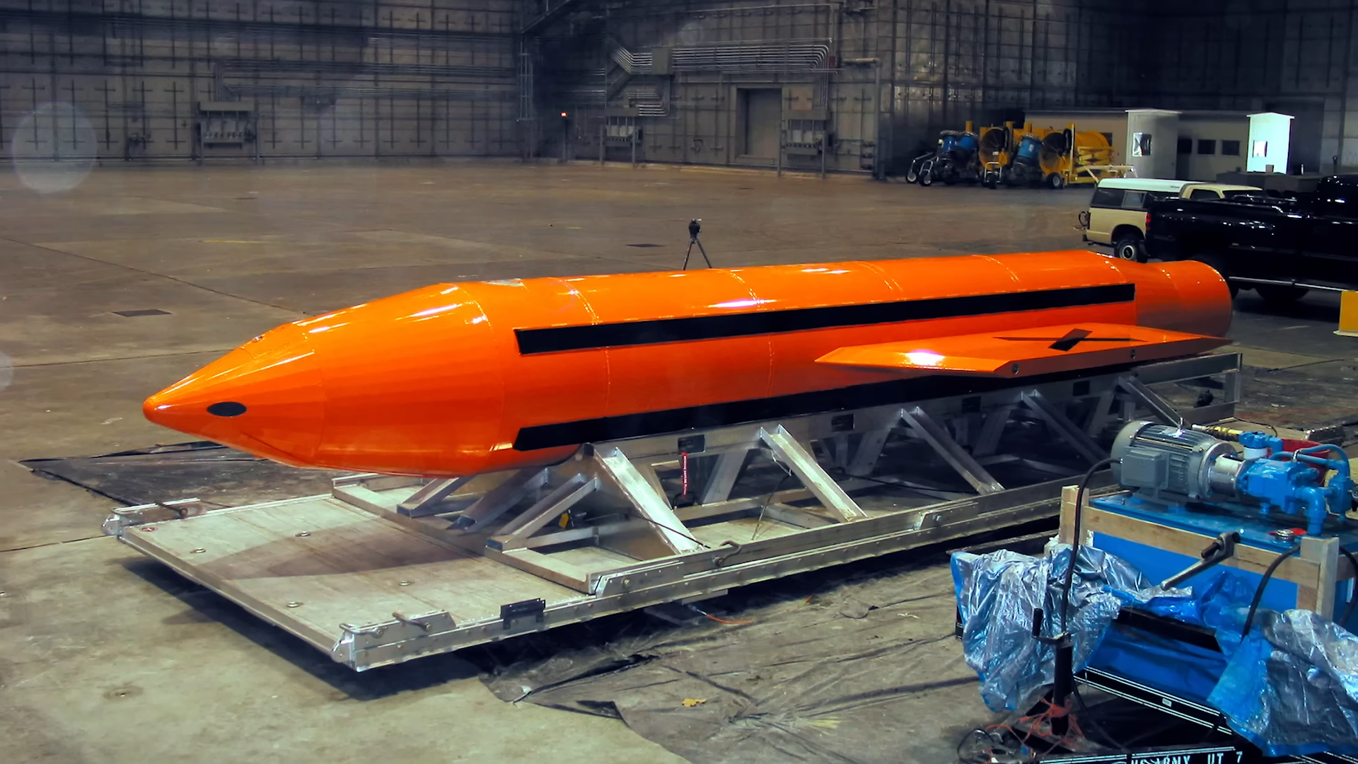 This 21,600-pound bomb fell from 6,000 feet - and destroyed a mountain