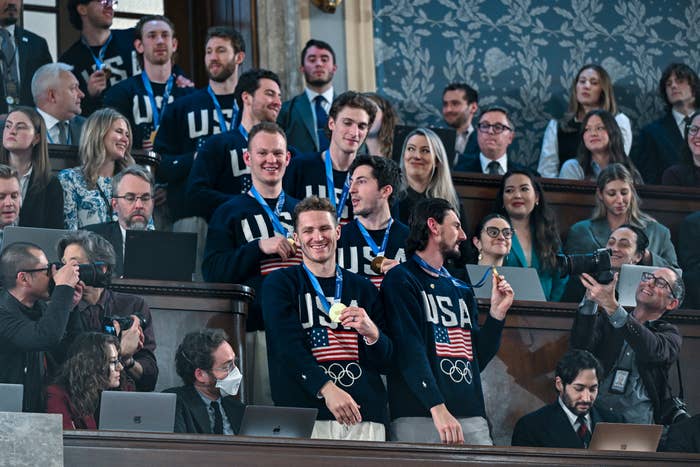 There were 5 US men's hockey players who didn't go to the White House ...