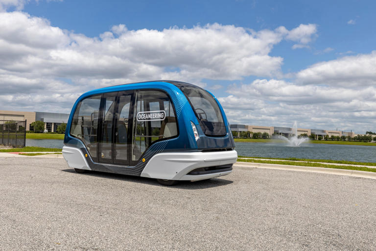 Ready to hop on a driverless shuttle bus at Newark Airport?