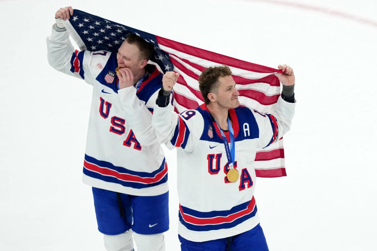 Brady Tkachuk responds to Trump's AI video of USA men's hockey team