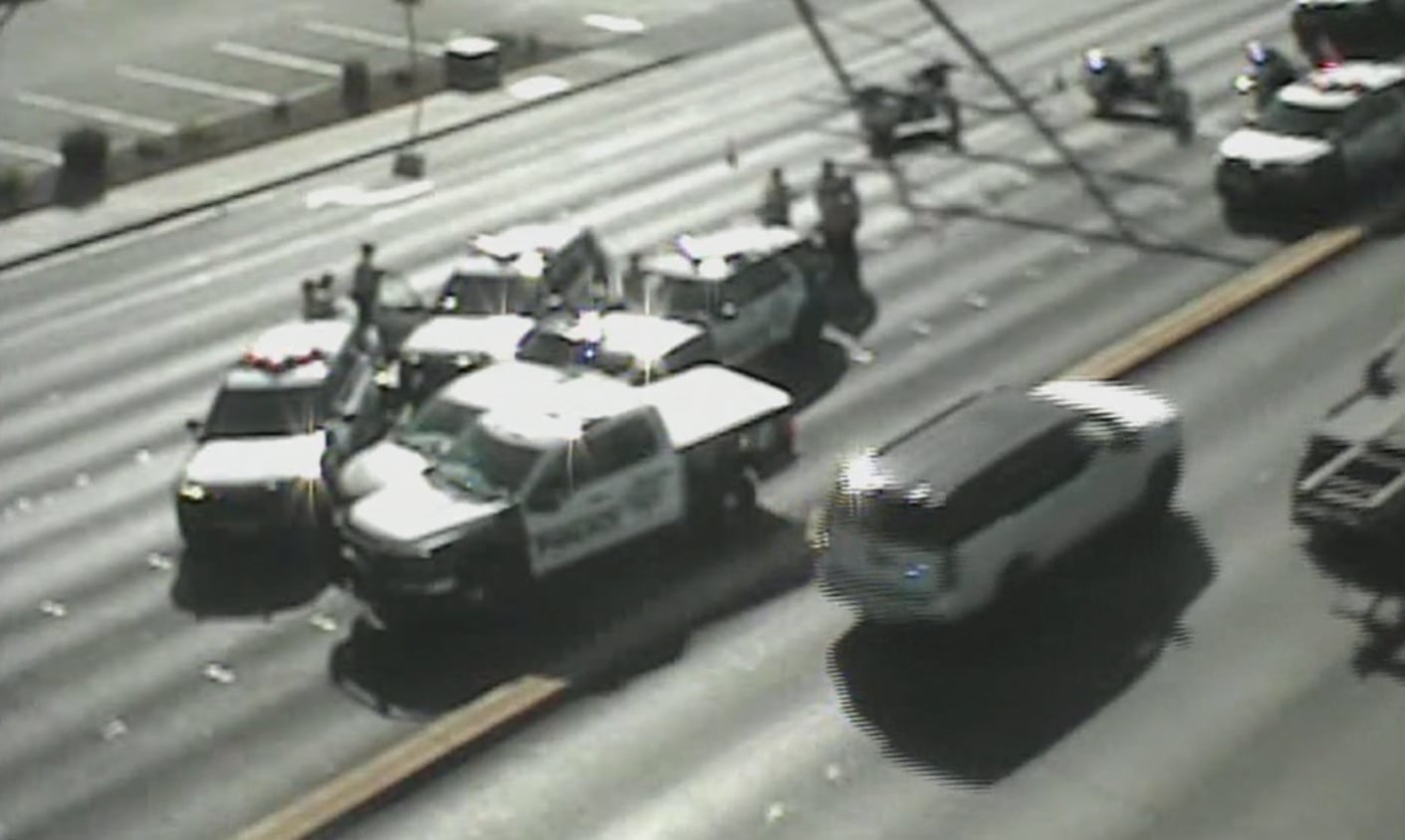 Person in custody after Las Vegas police pursue stolen vehicle