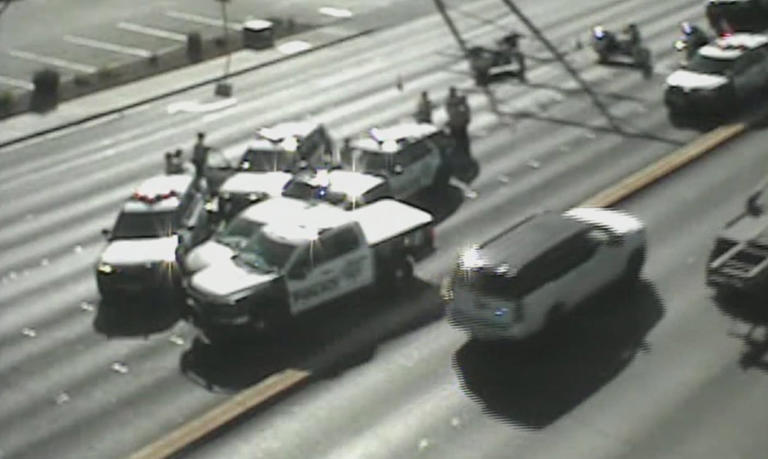Person in custody after Las Vegas police pursue stolen vehicle