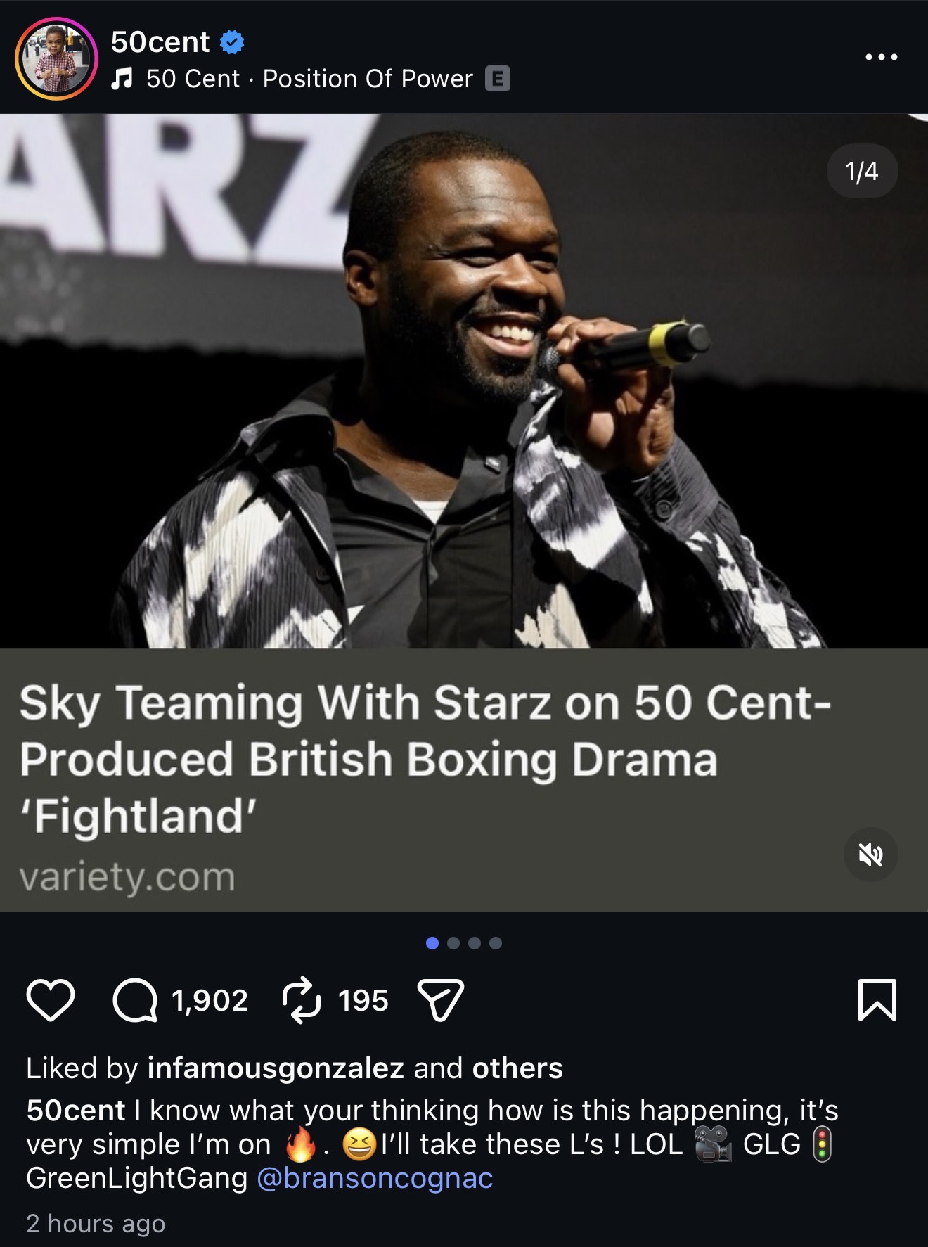 50 Cent focuses on career achievements and business wins instead of TI ...