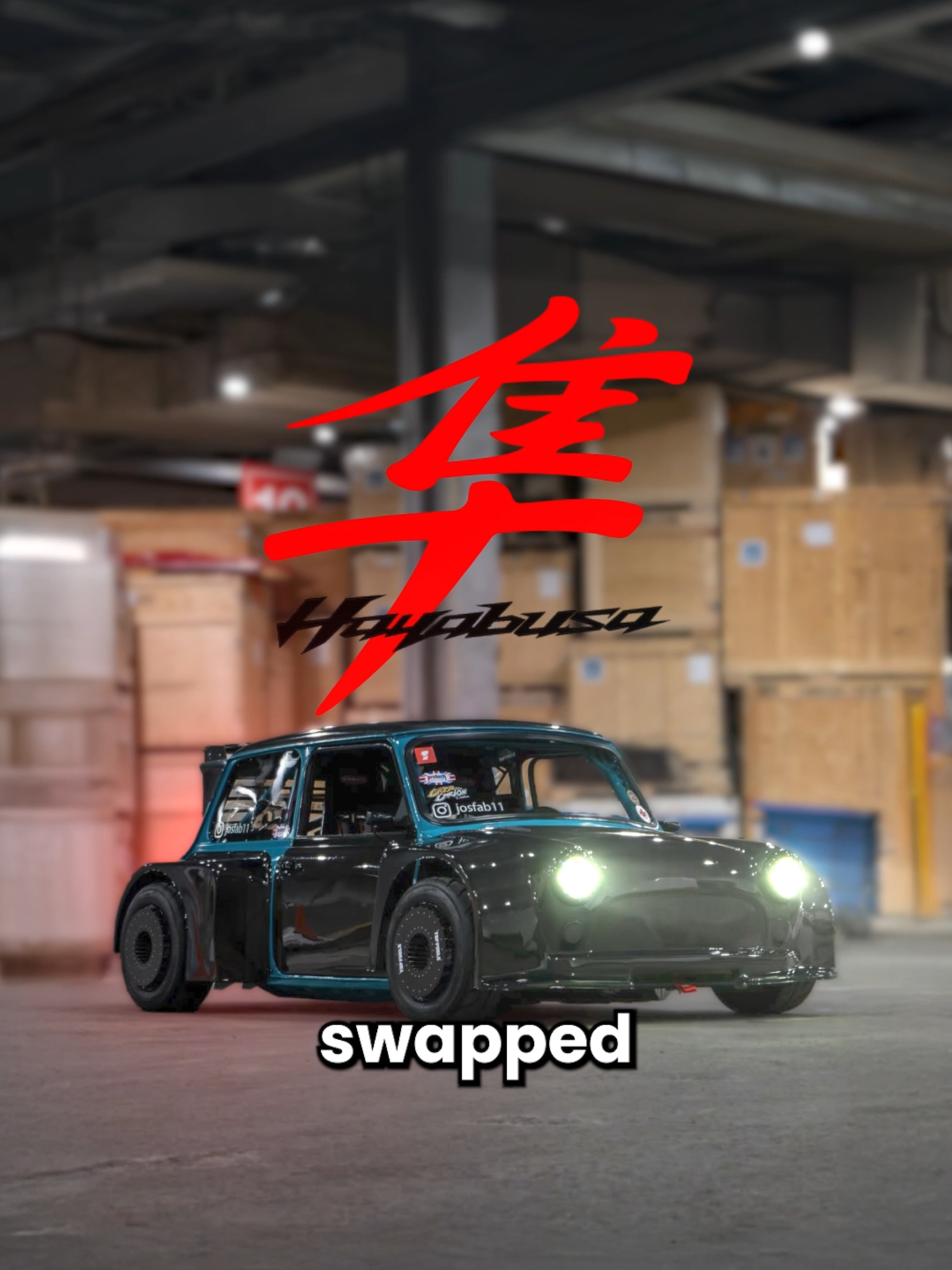 Superbike powered carbon fibre Mini Cooper race car