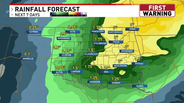 Pattern change with more rain next week