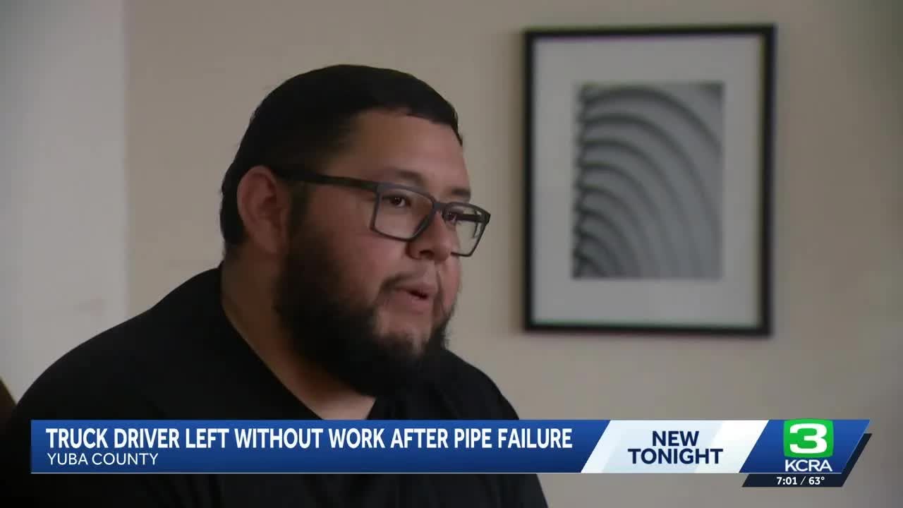 Truck driver stranded after Colgate powerhouse pipe rupture