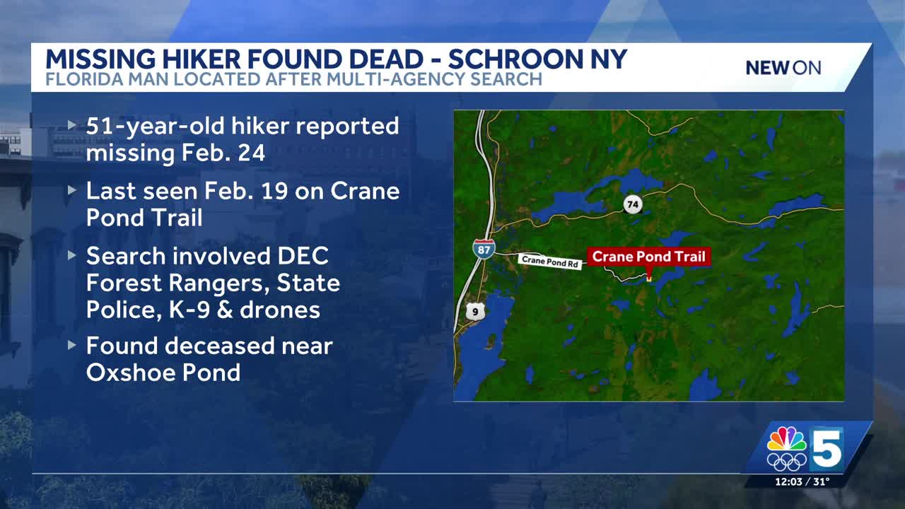 Missing hiker from Florida found dead in the Adirondacks, New York ...