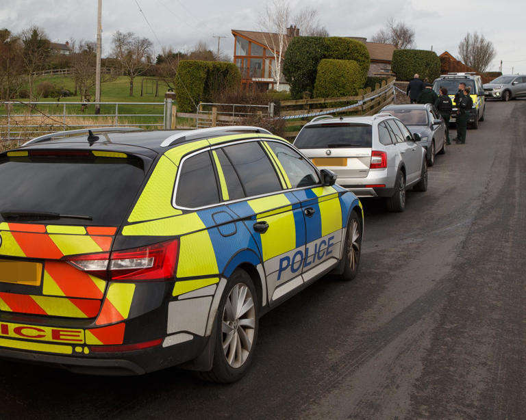 PSNI at scene of sudden death at Lisbarnet Road, Killinchy