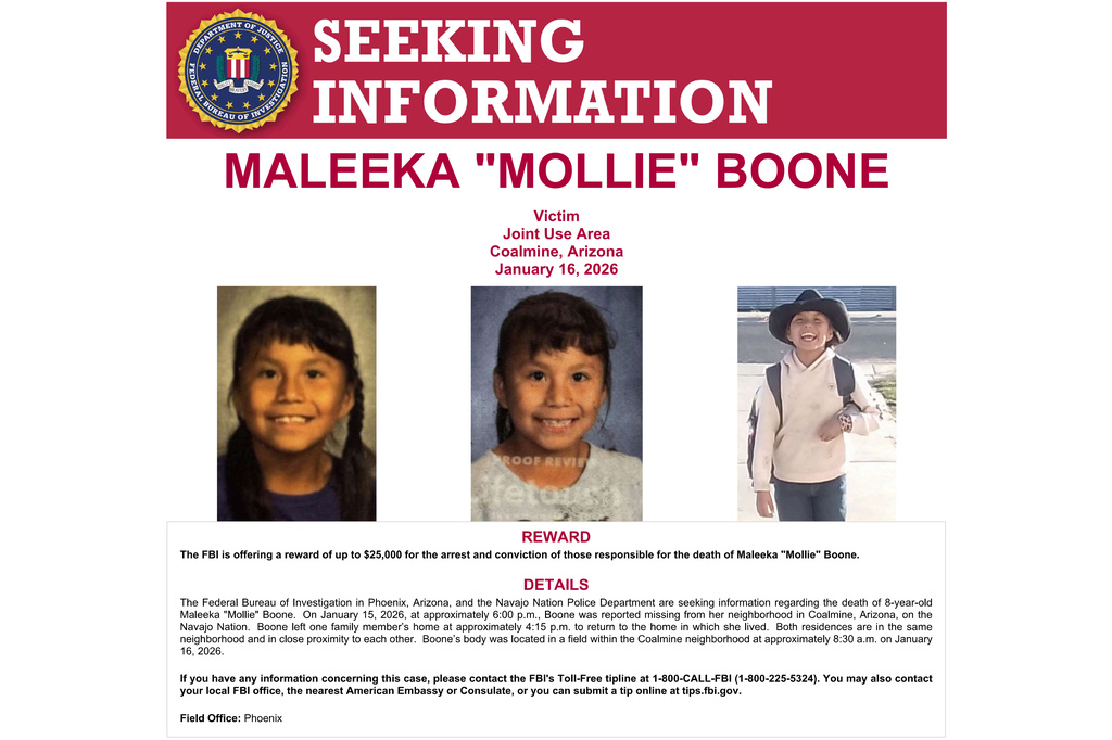 8-year-old whose body was found on tribal lands in Arizona was likely ...