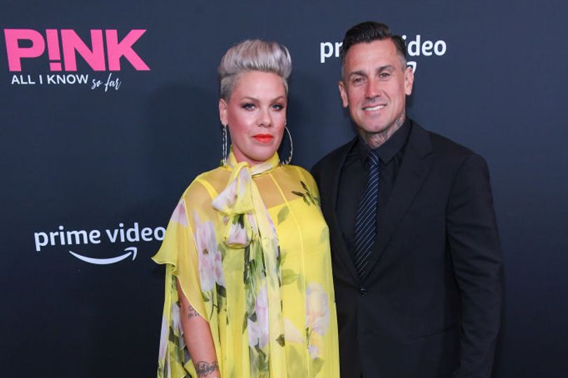 Pink slams 'fake news' separation rumors with brutal Epstein dig