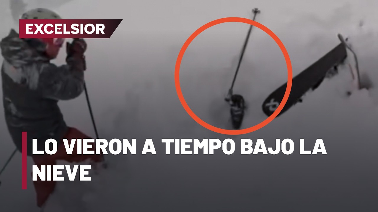 Esquiadores rescatan a hombre sepultado por la nieve en California