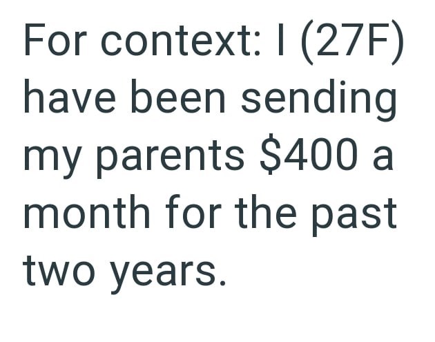27-year-old daughter stops sending parents $400 monthly  display picture 1
