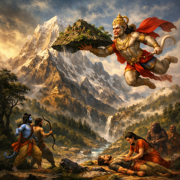 The village where people still leave food for Hanuman at night