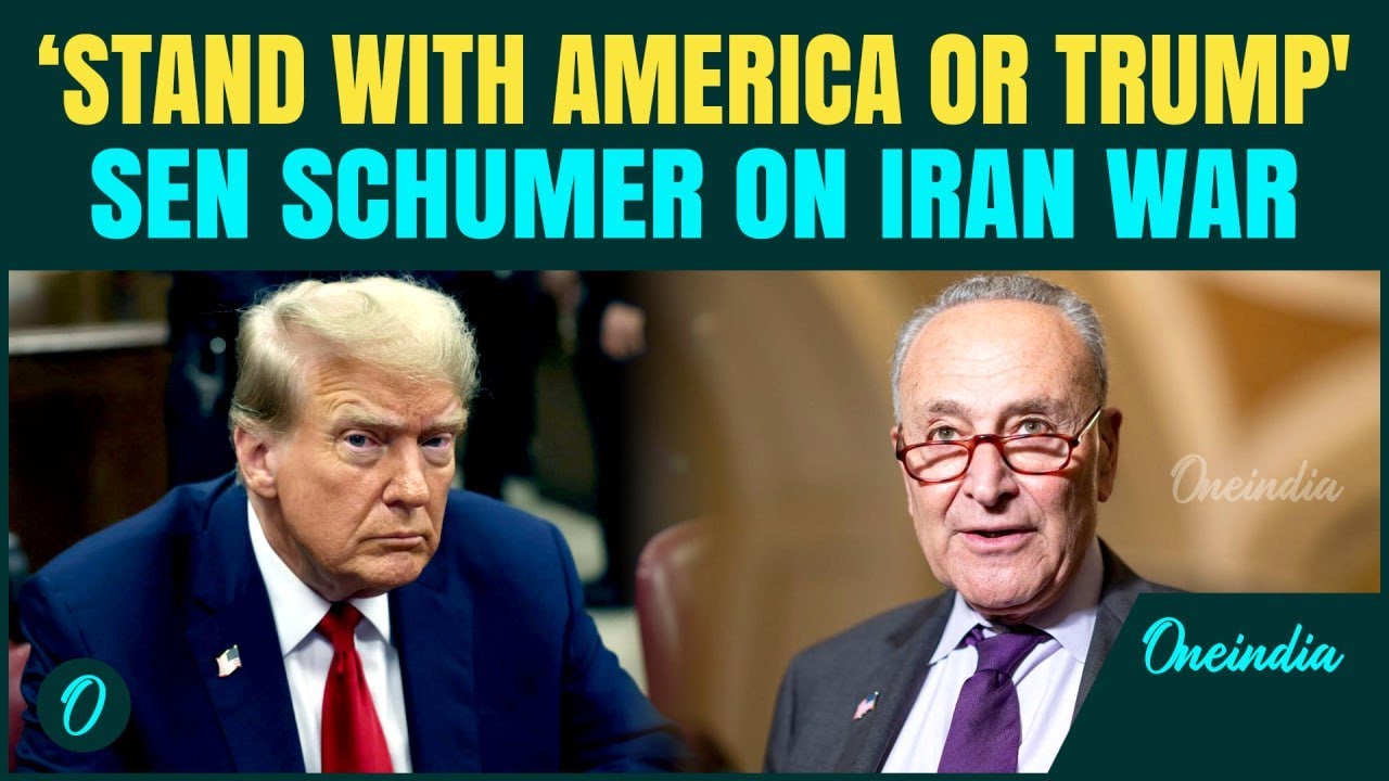 Sen Schumer opposes America's new war on Iran | Blasts Trump and Pete ...