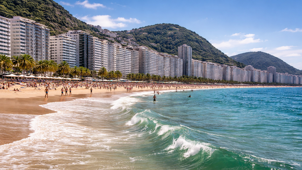 Copacabana Beach and Rio’s urban coastline