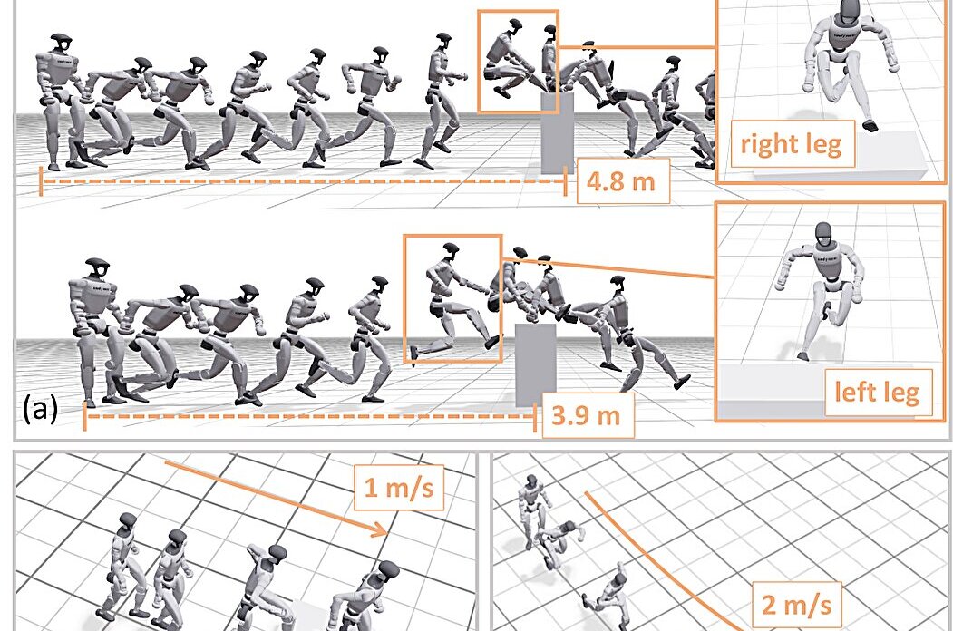 Humanoid robots master parkour and acquire human-like agility