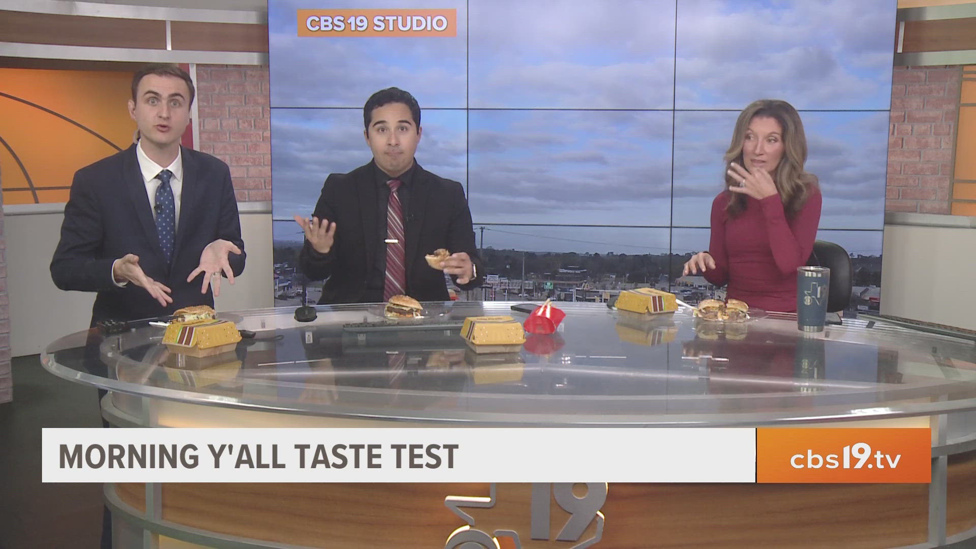 Morning y’all crew taste tests McDonald's new Arch Burger