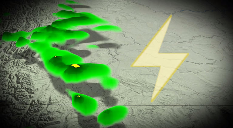 Spring arrives in Alberta with lightning, graupel potential