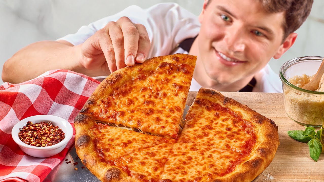 Classic New York style pizza at home