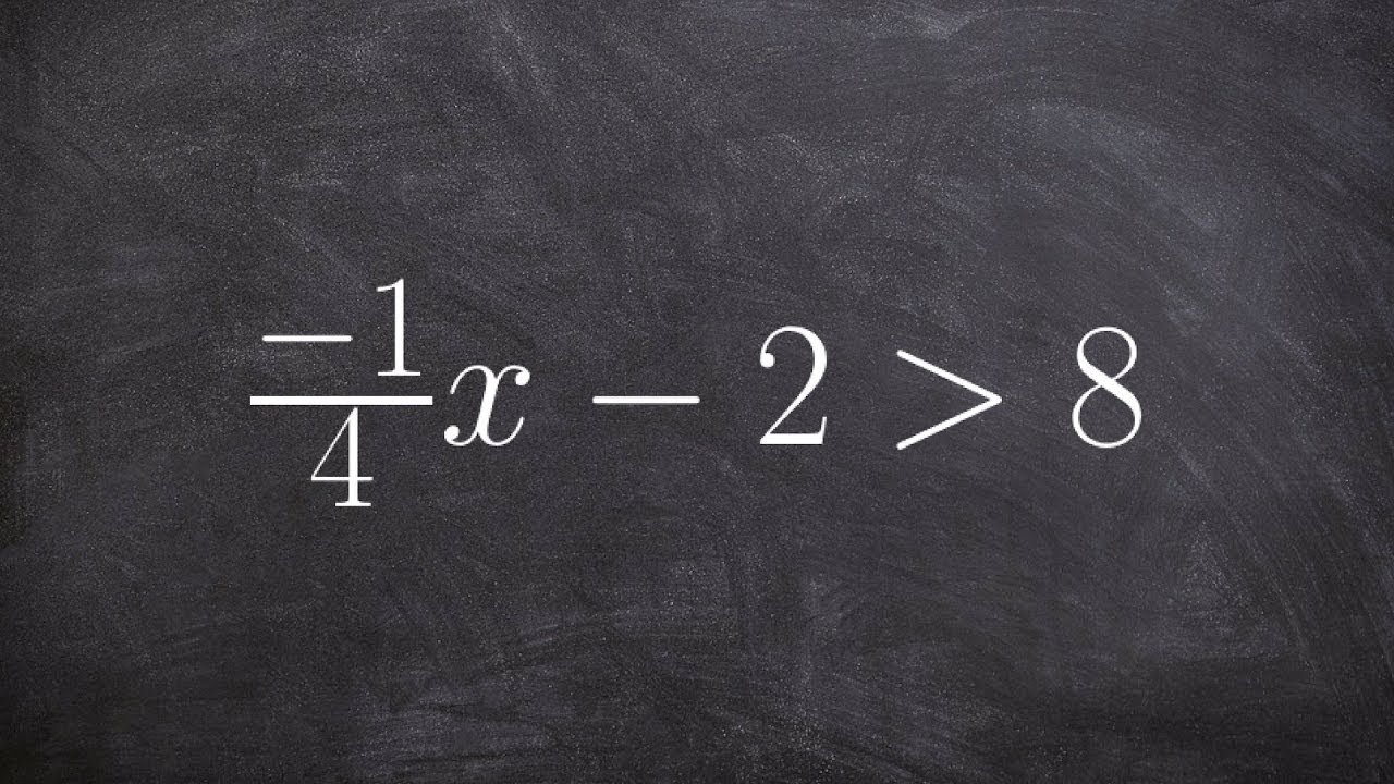 Learn how to solve a two-step inequality with a fraction
