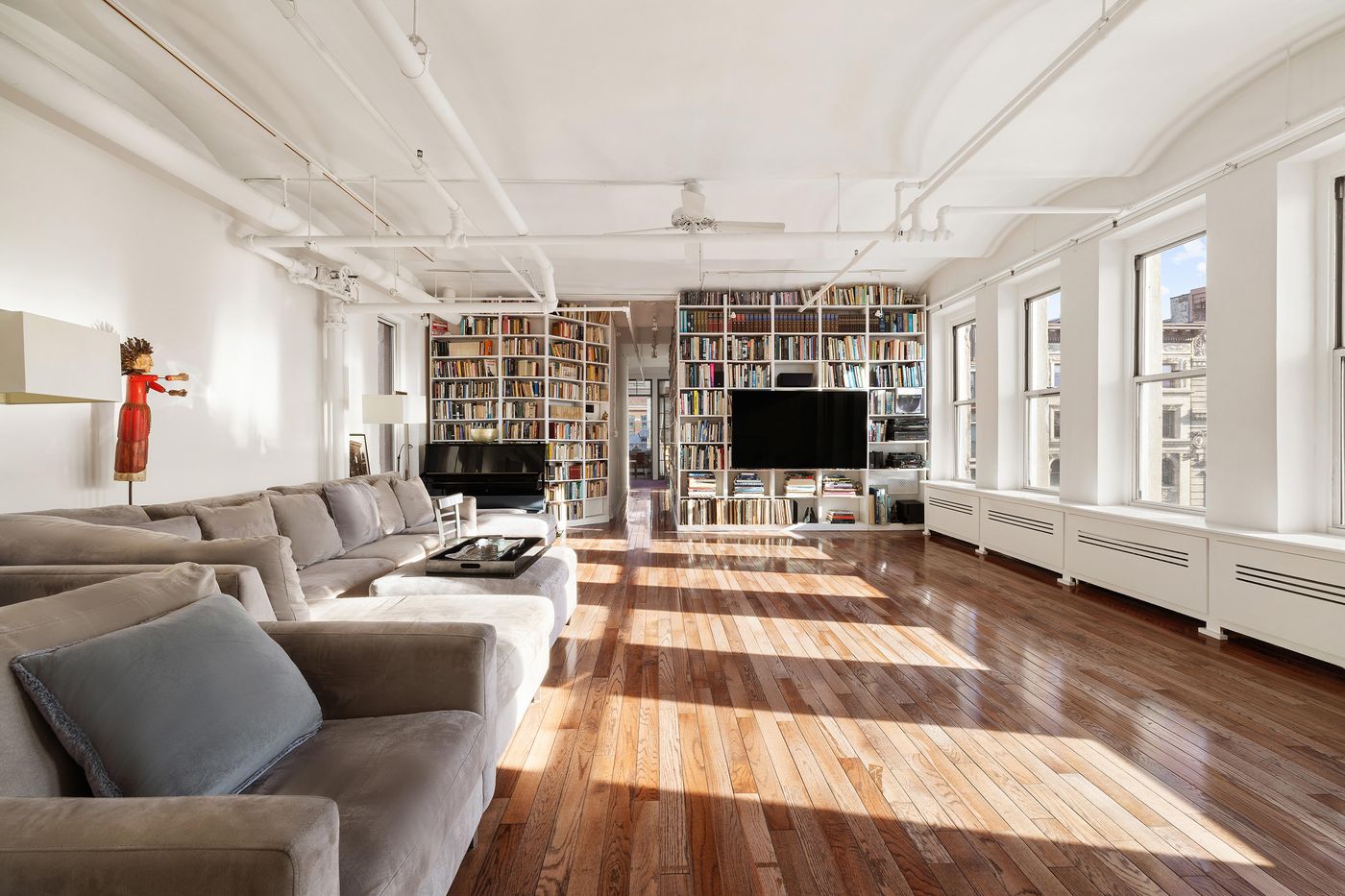 A music critic’s Soho loft with floor-to-ceiling CDs
